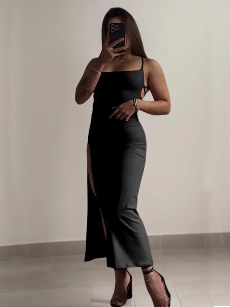 LUXURY OPEN BACK DRESS
