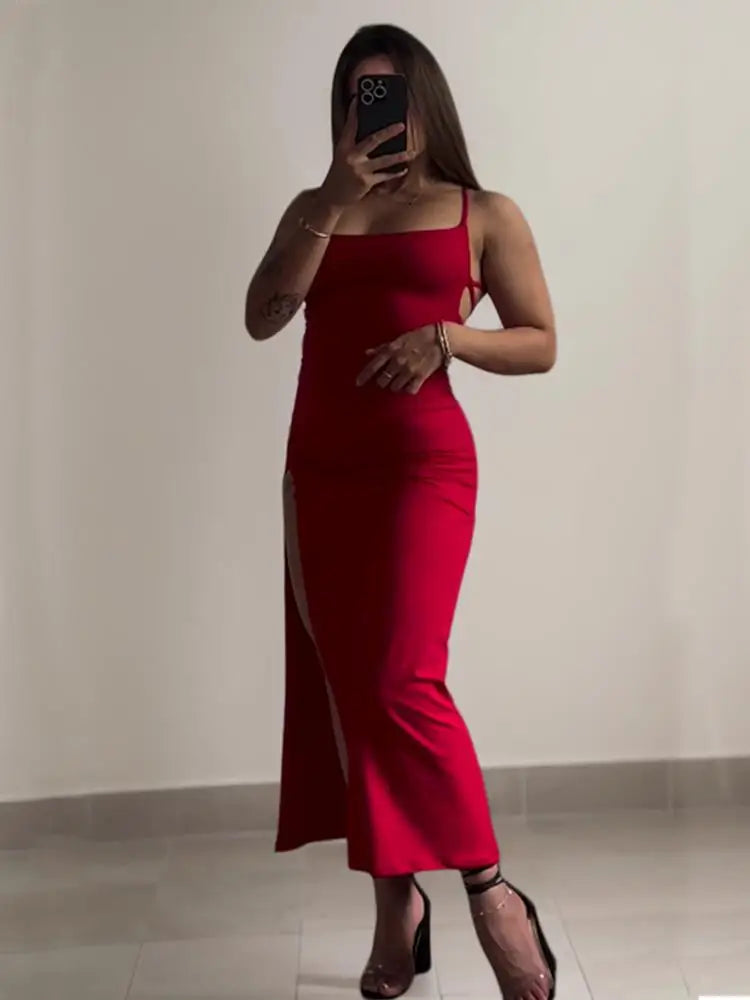 LUXURY OPEN BACK DRESS