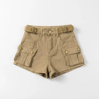HIGH-WAISTED JEANS SHORTS