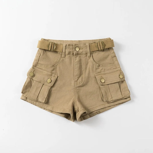 HIGH-WAISTED JEANS SHORTS