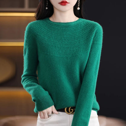 MERINO WOOL KNIT SWEATER WINTER SUMMER