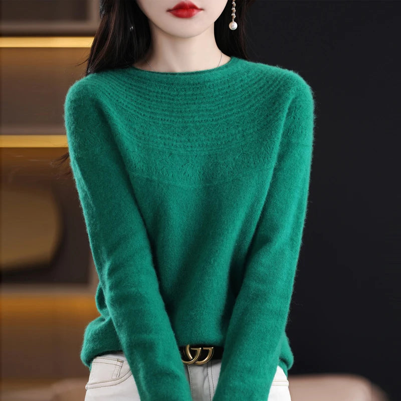 MERINO WOOL KNIT SWEATER WINTER SUMMER