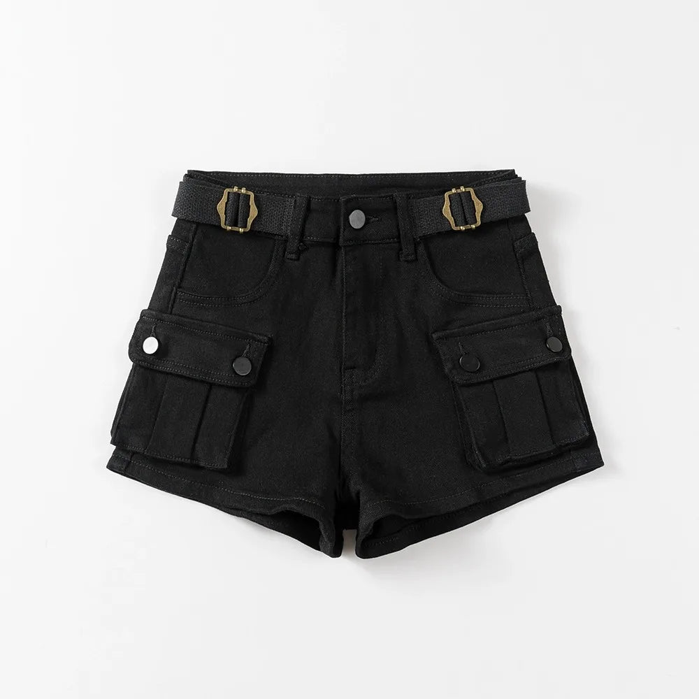 HIGH-WAISTED JEANS SHORTS