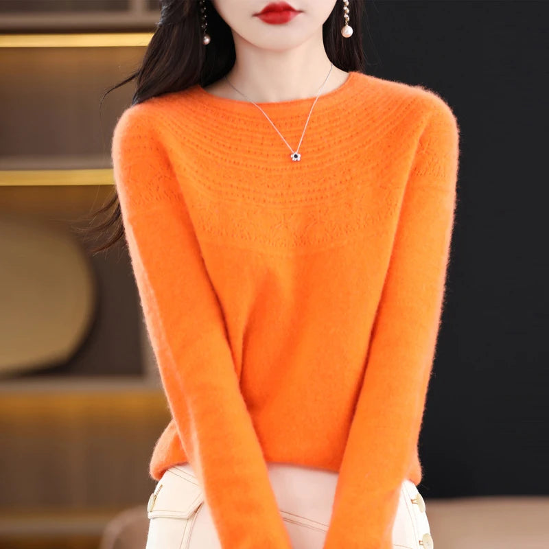MERINO WOOL KNIT SWEATER WINTER SUMMER