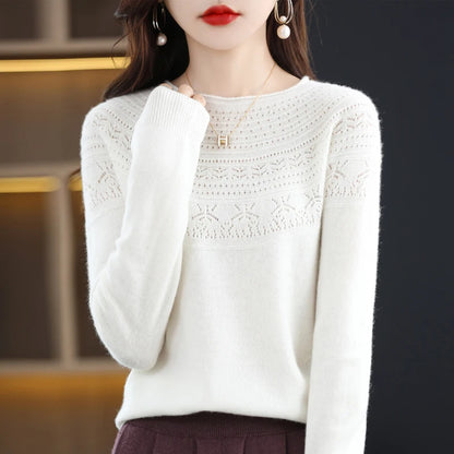 MERINO WOOL KNIT SWEATER WINTER SUMMER
