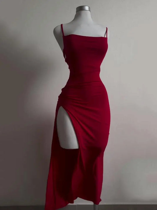 LUXURY OPEN BACK DRESS