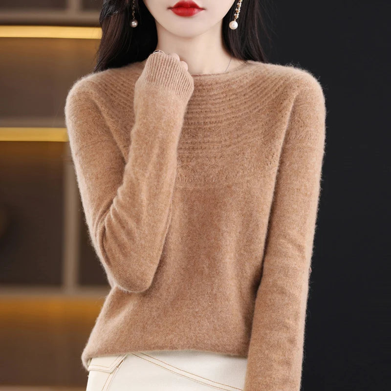 MERINO WOOL KNIT SWEATER WINTER SUMMER