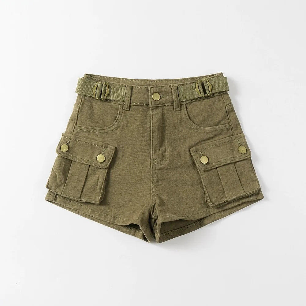 HIGH-WAISTED JEANS SHORTS