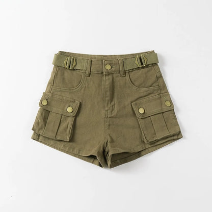 HIGH-WAISTED JEANS SHORTS