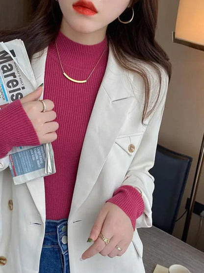 BRANDYX CHIC MOCK NECK SWEATER