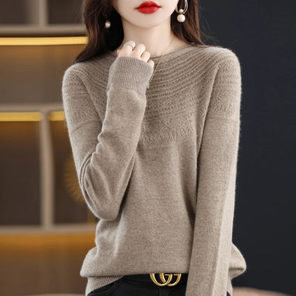 MERINO WOOL KNIT SWEATER WINTER SUMMER