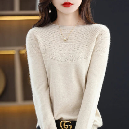 MERINO WOOL KNIT SWEATER WINTER SUMMER